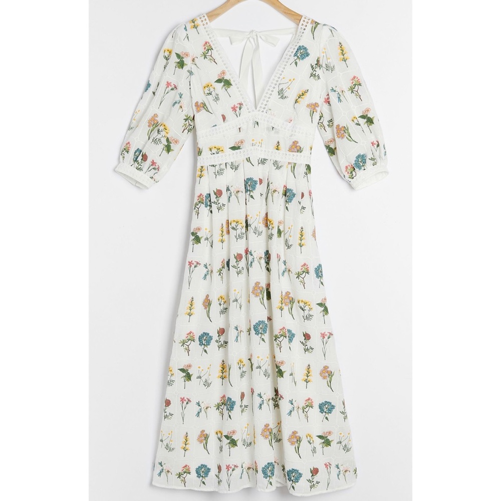 Anthropologie floral Maxi dress